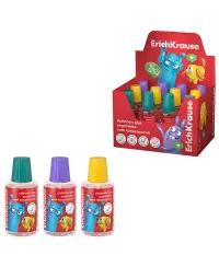 Skaidrūs klijai ERICH KRAUSE EasyStick Jolly Friends, su teptuku, 20 ml