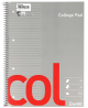 Sąsiuvinis su spirale COLLEGE, A4, 70 lapų, su perforacija, linija