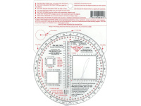 Karinis matlankis RM MILITARY PROTRACTOR, apvalus