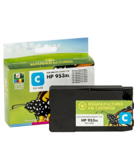 Neoriginali Static Control HP 953XL (F6U16AE) Rašalinė kasetė, Žydra (New chip)