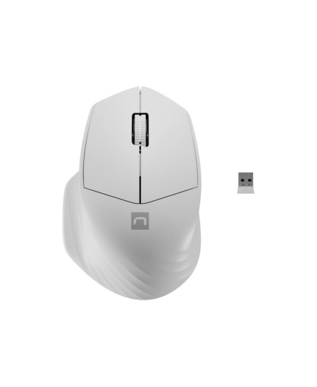 Natec Mouse Siskin 2 Wireless, White, USB Type-A
