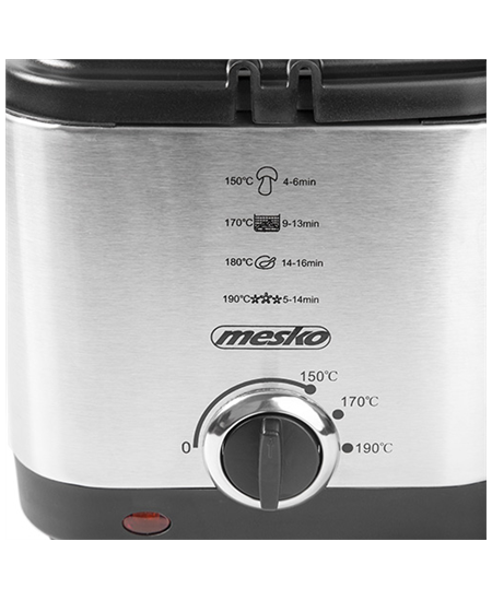 Mesko Deep Fryer MS 4910 Power 900 W, Capacity 1.5 L, Silver
