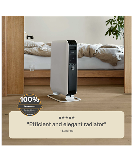 Mill Heater AB-H2000DN Oil Filled Radiator, 2000 W, Number of power levels 3, Suitable for rooms up to 24-34 m³, White