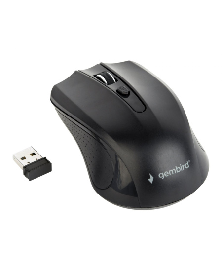 Gembird Mouse MUSW-4B-04 Standard, No, Black, Wireless, No,