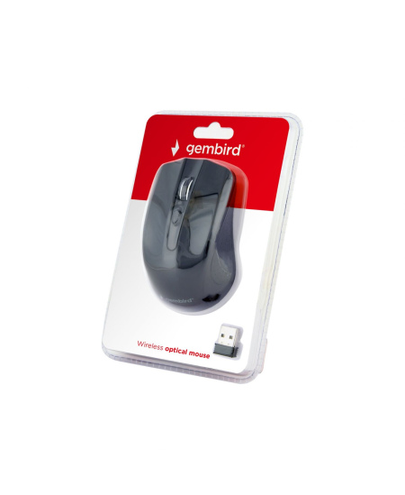 Gembird Mouse MUSW-4B-04 Standard, No, Black, Wireless, No,