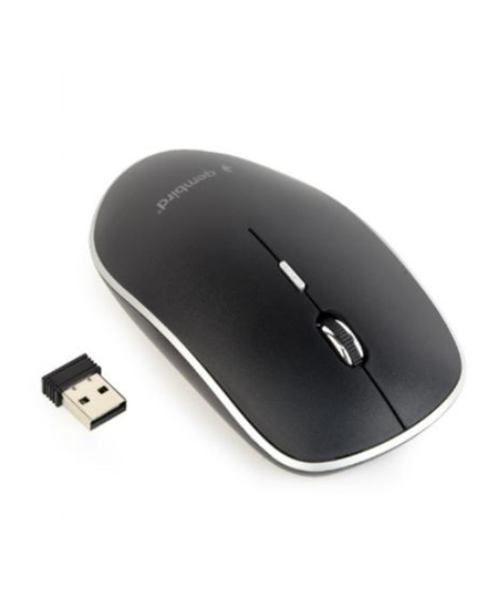 Gembird Silent Wireless Optical Mouse MUSW-4BS-01 USB, Black