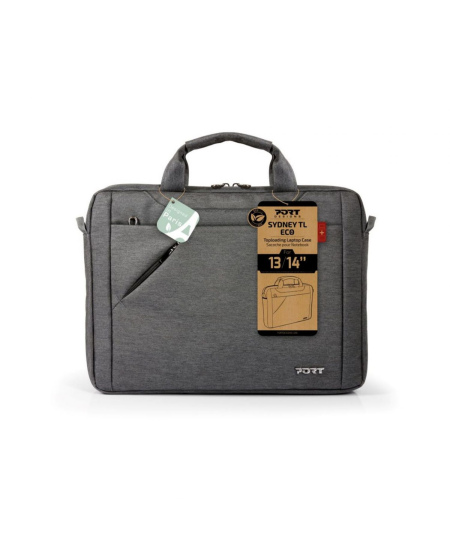 PORT DESIGNS | Sydney ECO | Fits up to size 13-14 " | Laptop case | Grey | Shoulder strap
