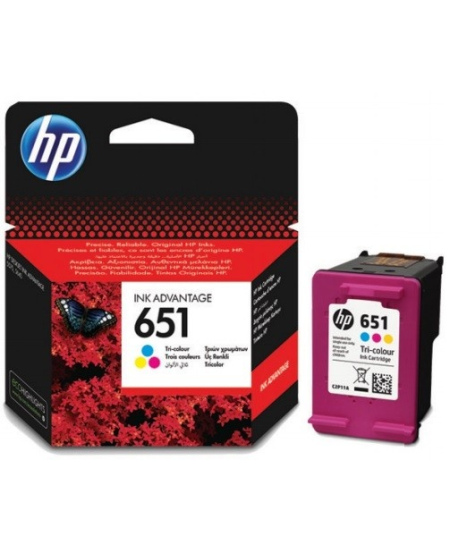 HP 651 Tri-Colour (C2P11AE) Rašalinė kasetė, CMY