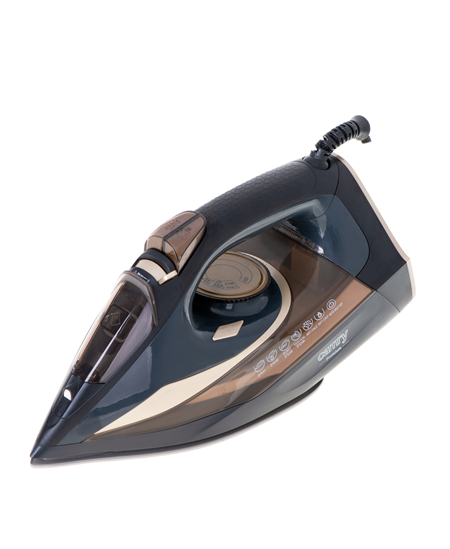 Camry | Steam Iron | CR 5036 | Steam Iron | 3400 W | Water tank capacity 360 ml | Continuous steam 50 g/min | Black/Gold