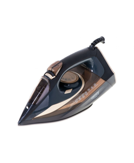 Camry | Steam Iron | CR 5036 | Steam Iron | 3400 W | Water tank capacity 360 ml | Continuous steam 50 g/min | Black/Gold