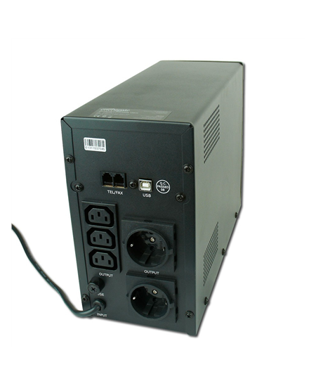 EnerGenie | UPS with USB and LCD display, Black | 1200 VA