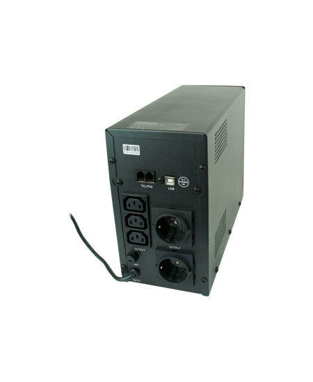 EnerGenie | UPS with USB and LCD display, Black | 1200 VA