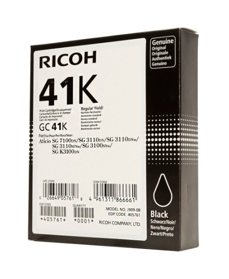 Ricoh GEL GC-41K (405761), foto juoda kasetė