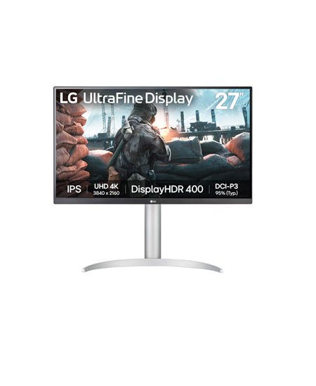 LG | 27UP650K-W | 27 " | IPS | UHD | 16:9 | 60 Hz | 5 ms | 3840 x 2160 pixels | 400 cd/m² | HDMI ports quantity 2
