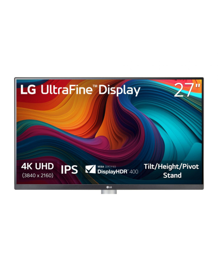 LG | 27UP650K-W | 27 " | IPS | UHD | 16:9 | 60 Hz | 5 ms | 3840 x 2160 pixels | 400 cd/m² | HDMI ports quantity 2
