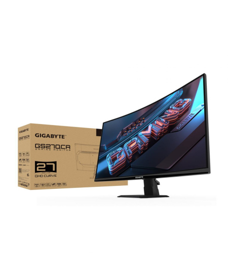Gigabyte | GS27QCA EK | 27 " | VA | 180 Hz | 1 ms | 2560 x 1440 pixels | 250 cd/m² | HDMI ports quantity 2