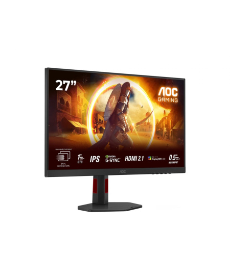 AOC | U27G4R | 27 " | Fast IPS | UHD | 16:9 | 120 Hz | 1 ms | 3840 x 2160 pixels | 400 cd/m² | HDMI ports quantity 2 | Bla