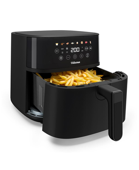 Tristar Digital Airfryer | FR-9060 | Power 1700 W | Capacity 6 L | Black | Hot air technology