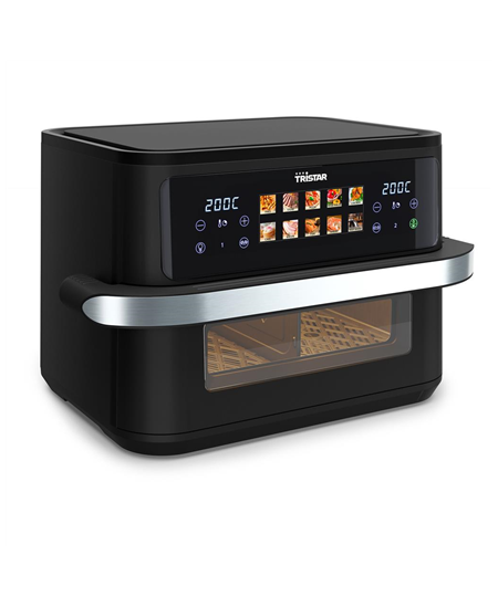 Tristar Dualzone Flex Airfryer | FR-9078 | Power 2800 W | Capacity 10 L | Hot air technology | Black