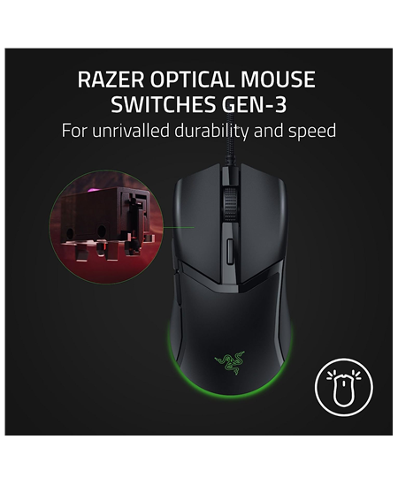 Razer Gaming Mouse  Cobra Wired, 8500 DPI, Black