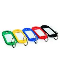 Plastikinis pakabukas raktams su 15mm žiedeliu, 1 vnt., raudonos spalvos