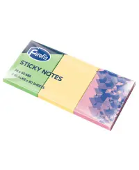 Lipnūs lapeliai FOROFIS, 38x50mm, 80 lapelių, neoniniai spalvoti.