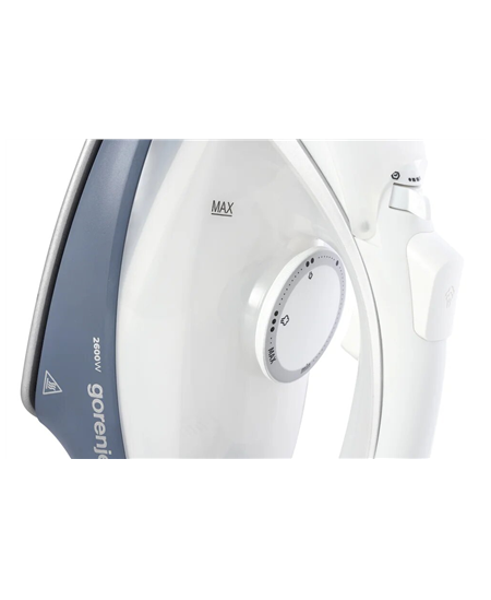 Gorenje Steam Iron | SIK2600WB | Steam Iron | 2600 W | Water tank capacity 450 ml | Continuous steam 45 g/min | Blue/Black