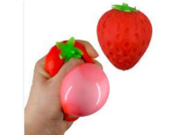 Antistresinė Braškė 9 cm suspaudžiama