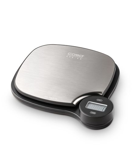 Caso Kitchen EcoMaster Scales Maximum weight (capacity) 5 kg, Graduation 1 g, Stainless Steel