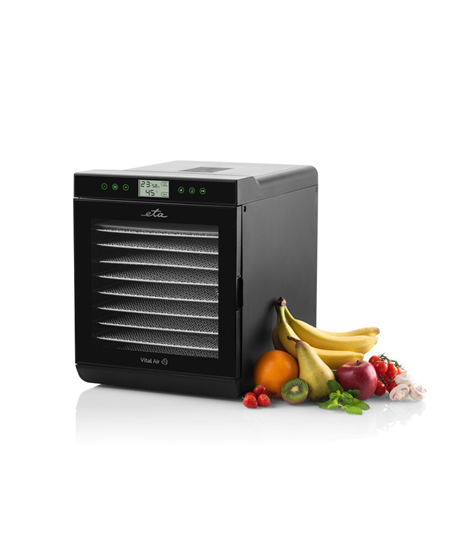 ETA | Fruit dryer | Vital Air II ETA230290000 | Power 650 W | Number of trays 10 | Temperature control | Integrated timer | Blac