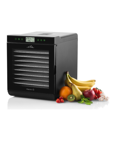 ETA | Fruit dryer | Vital Air II ETA230290000 | Power 650 W | Number of trays 10 | Temperature control | Integrated timer | Blac