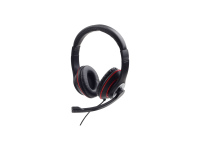 Gembird | Stereo headset | MHS-03-BKRD | On-Ear | Built-in microphone | 3.5 mm