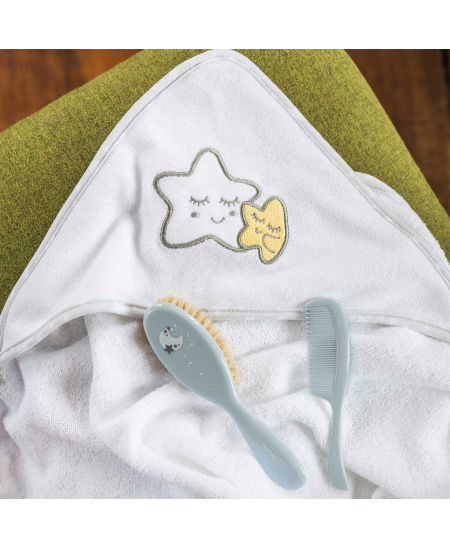 Šepetys ir šukutės BabyOno natūralių, minkštų šerių