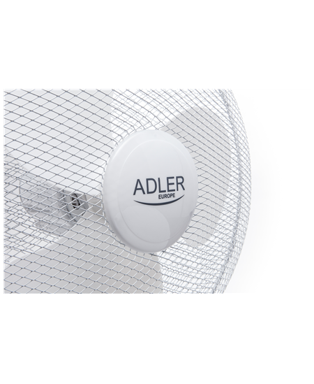 Adler AD 7305 Stand Fan, Number of speeds 3, 45 W, Oscillation, Diameter 40 cm, White