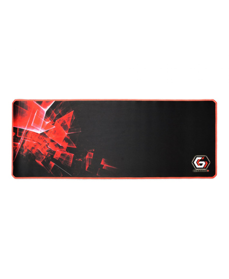 Gembird Gaming mouse pad PRO, extra large, Black/Red, Extra wide pad surface size 350 x 900 mm