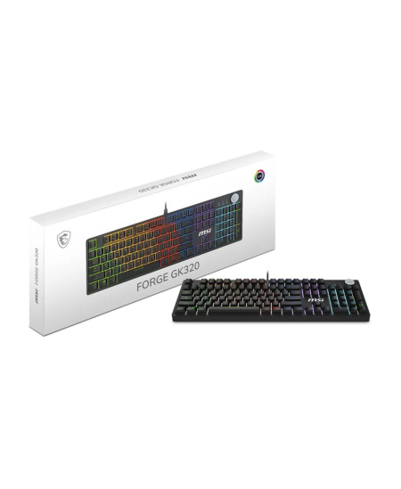 MSI FORGE GK320 RED US | Gaming keyboard | Wired | US | Mechanical RED Switches