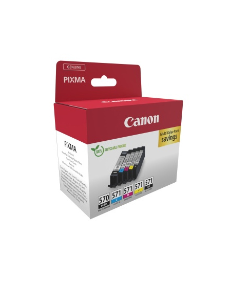 Canon PGI-570 PGBK/CLI-571 (0372C006) Rašalinių kasečių komplektas, PGBK/C/M/Y/BK