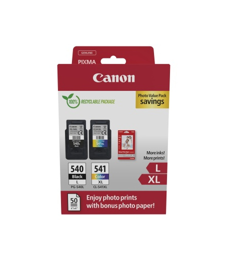 Canon PG-540L/CL-541XL (5224B012) Photo value pack Rašalinių kasečių komplektas, BK/CMY