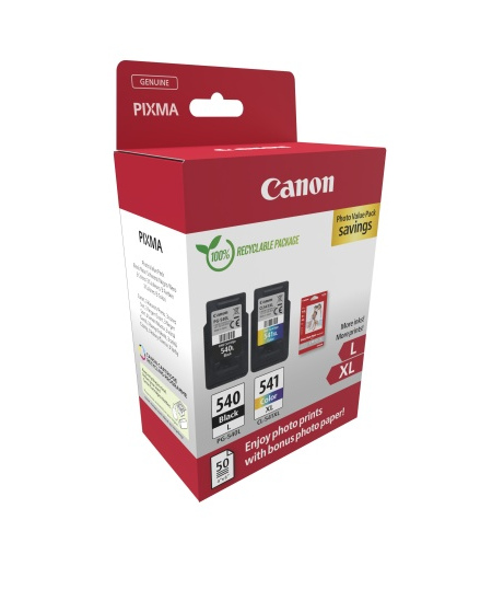 Canon PG-540L/CL-541XL (5224B012) Photo value pack Rašalinių kasečių komplektas, BK/CMY