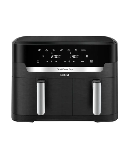TEFAL | Air Fryer | EY942HE0 Easy Fry Dual XXL | Power 2700 W | Capacity 11 L | Black