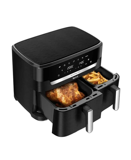 TEFAL | Air Fryer | EY942HE0 Easy Fry Dual XXL | Power 2700 W | Capacity 11 L | Black