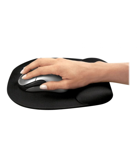 Fellowes | Mouse pad with wrist pillow | 202 x 235 x 25.4 mm | Black