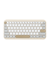 Asus Marshmallow KW100 | Keyboard | Wireless | US International | Oat Milk | Bluetooth