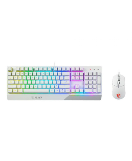 MSI | Vigor GK30 COMBO WHITE | Keyboard and Mouse Set | Wired | Mouse included | US | White