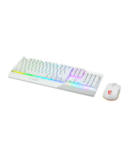 MSI | Vigor GK30 COMBO WHITE | Keyboard and Mouse Set | Wired | Mouse included | US | White