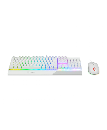 MSI | Vigor GK30 COMBO WHITE | Keyboard and Mouse Set | Wired | Mouse included | US | White