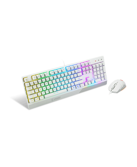 MSI | Vigor GK30 COMBO WHITE | Keyboard and Mouse Set | Wired | Mouse included | US | White