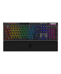 MSI STRIKE PRO WIRELESS | Gaming keyboard | Wireless | US | Black | 2.4 GHz Wireless, Bluetooth, USB 2.0 | Kailh Midnight Pro Si