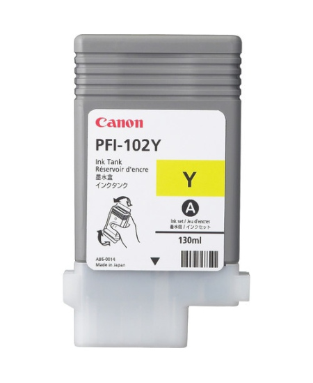 Canon PFI-102Y (0898B001) Rašalinė kasetė, Geltona