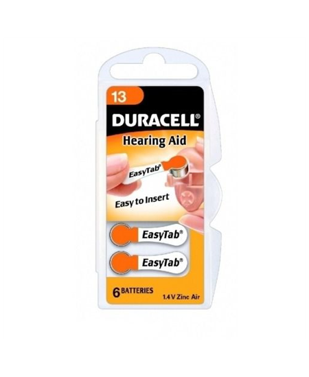 Duracell A13/DA13/ZL13 | Zinc air cells | 6 pc(s)